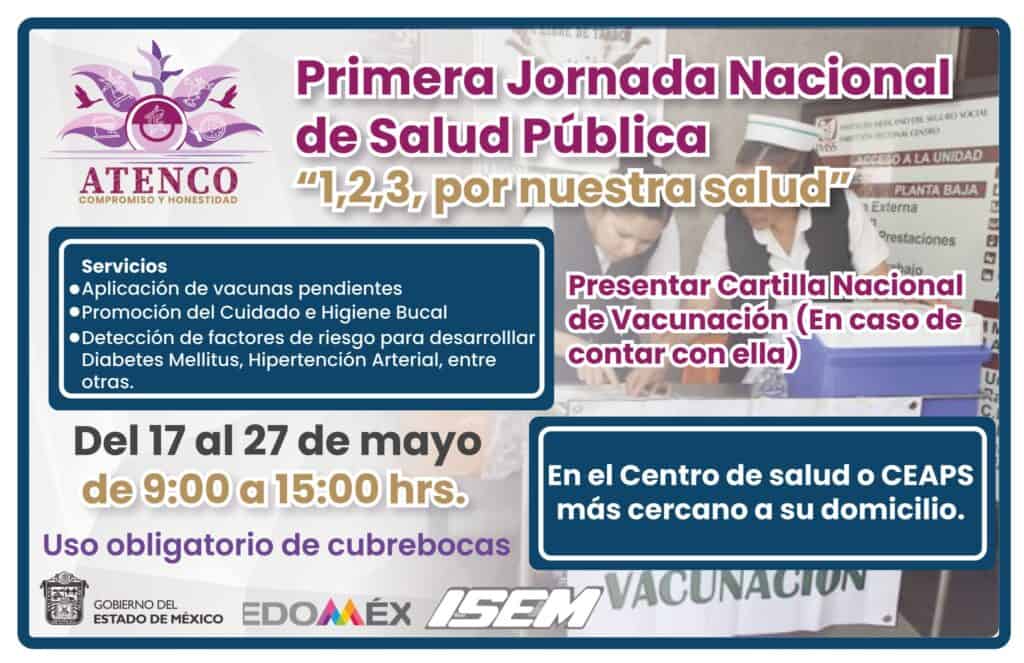 Primera Jornada Nacional De Salud P Blica Por Nuestra Salud H Ayuntamiento Atenco